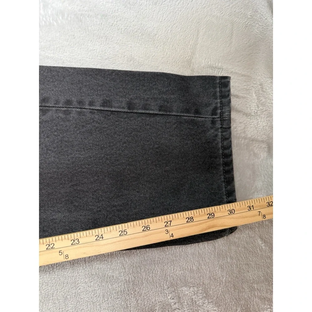Levis 505 Jeans Mens 34x32 Black Denim Regular Fit Straight Leg